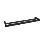 Brooklyn Double Towel Rail 600mm Matte Black